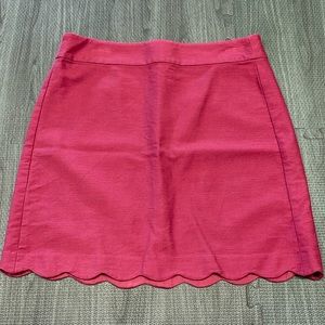 LOFT Mauve Scalloped Skirt - Women’s Size 6
